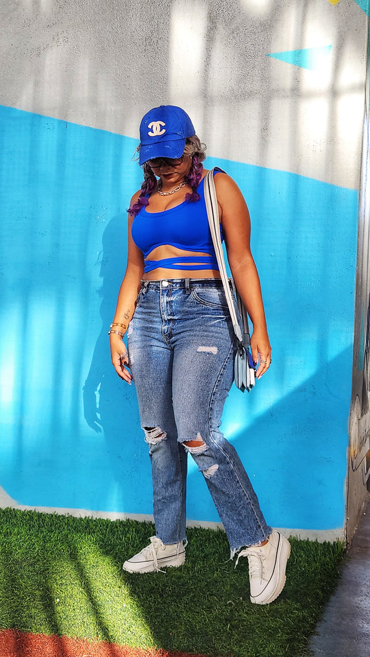 Collar de eslabones bicolor