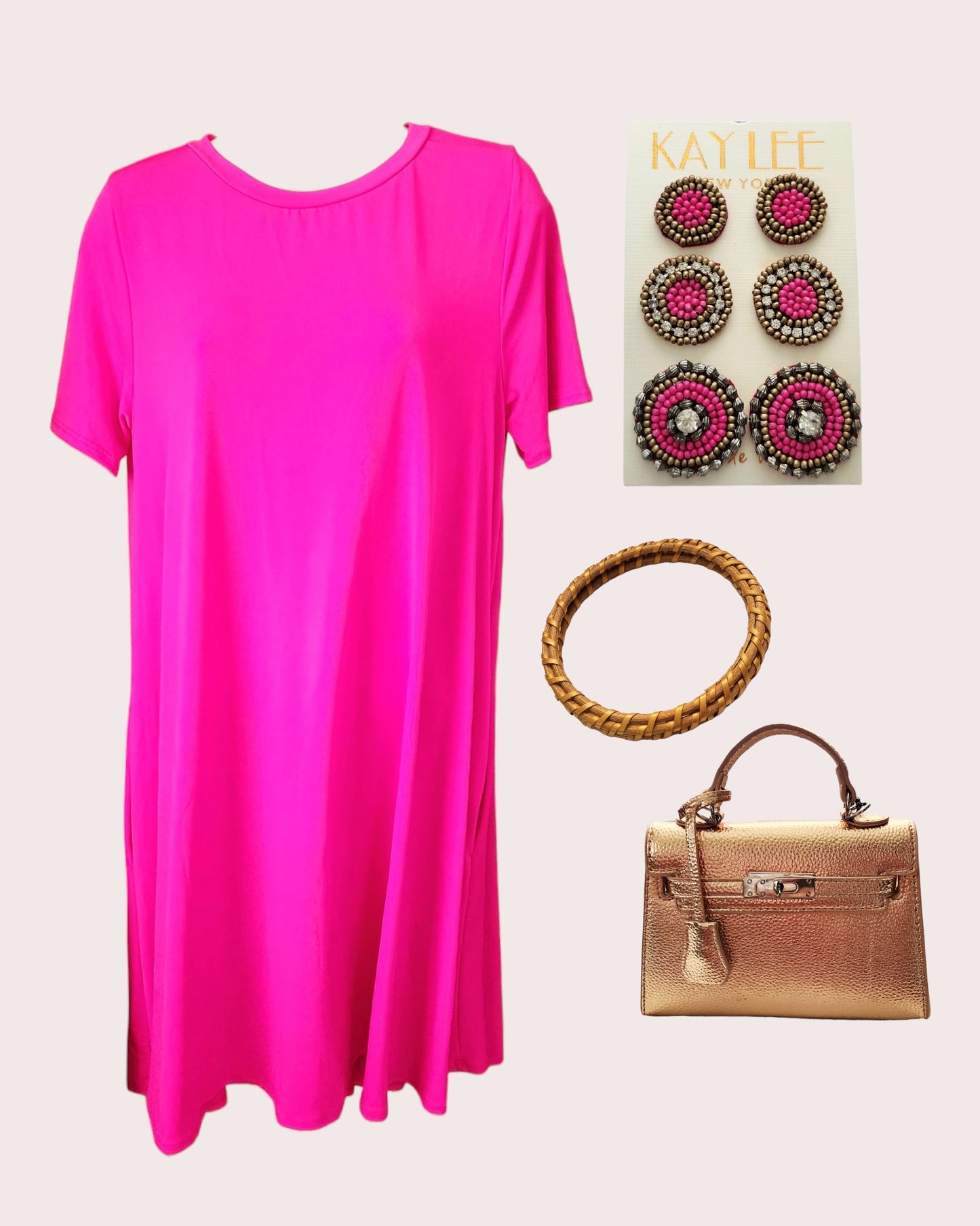 Pink Flowy Dress