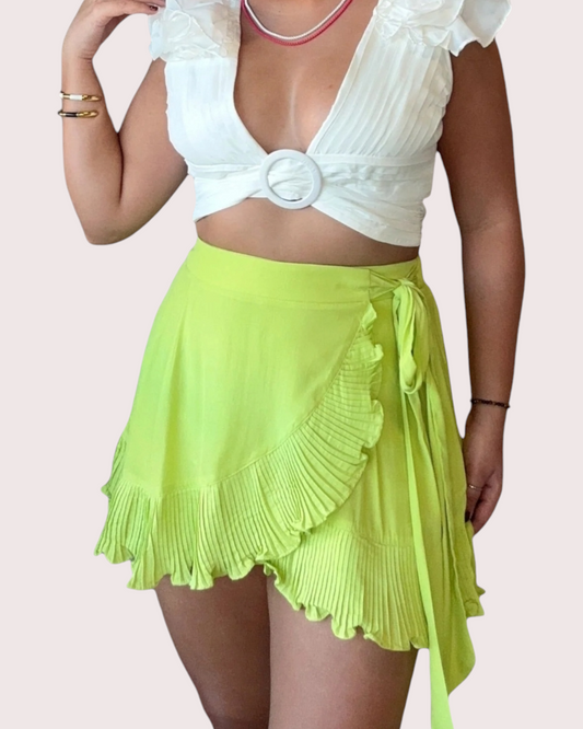 Lime Skort