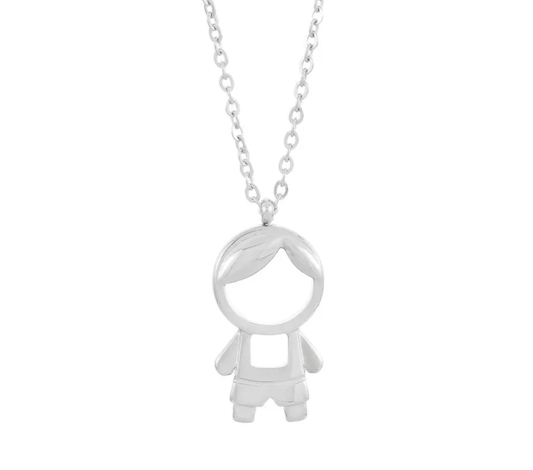 Silver Children Necklace