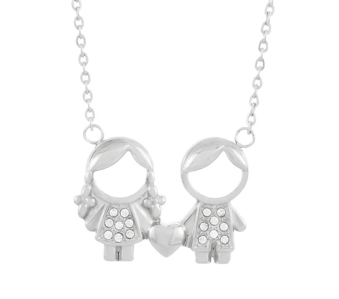 Silver Children Necklace