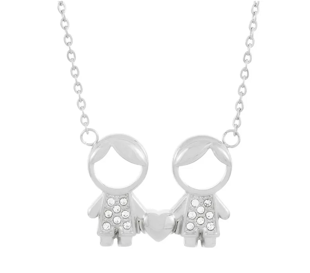 Silver Children Necklace