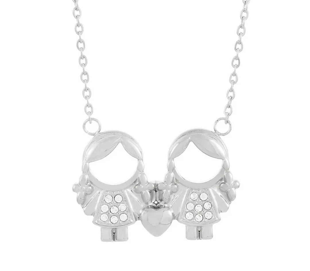 Silver Children Necklace