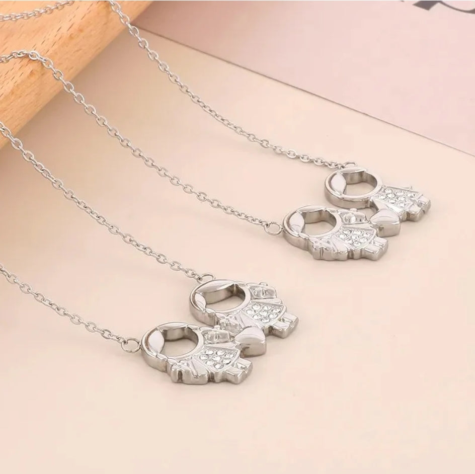 Silver Children Necklace