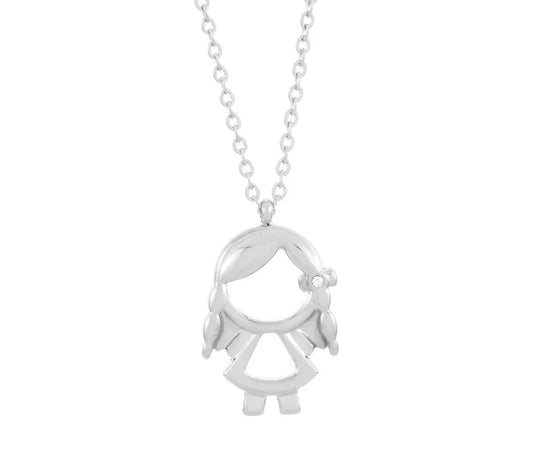 Silver Children Necklace