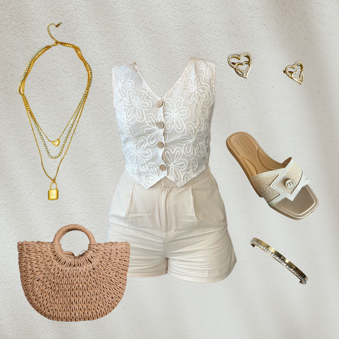 Camila Floral Vest Romper