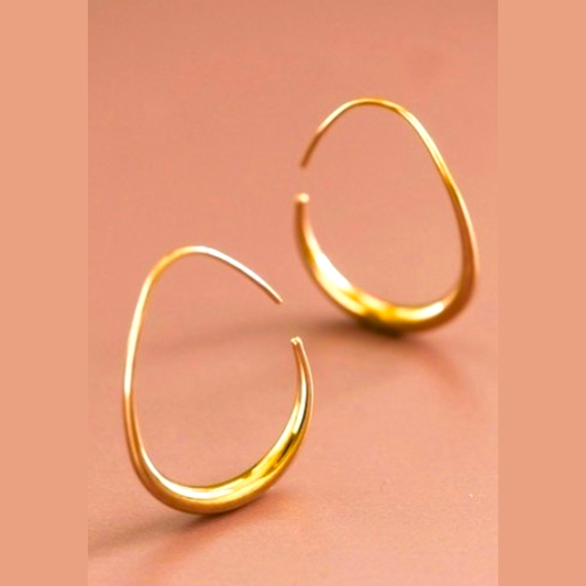Chezy 18K Gold Hoops Earrings