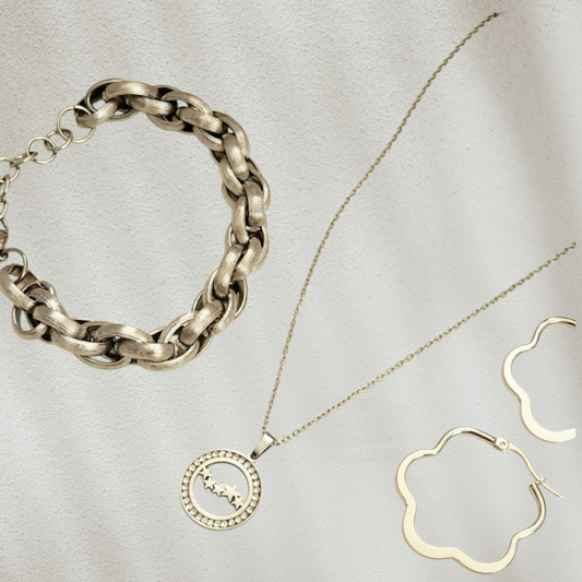 Collar de círculo de circonita