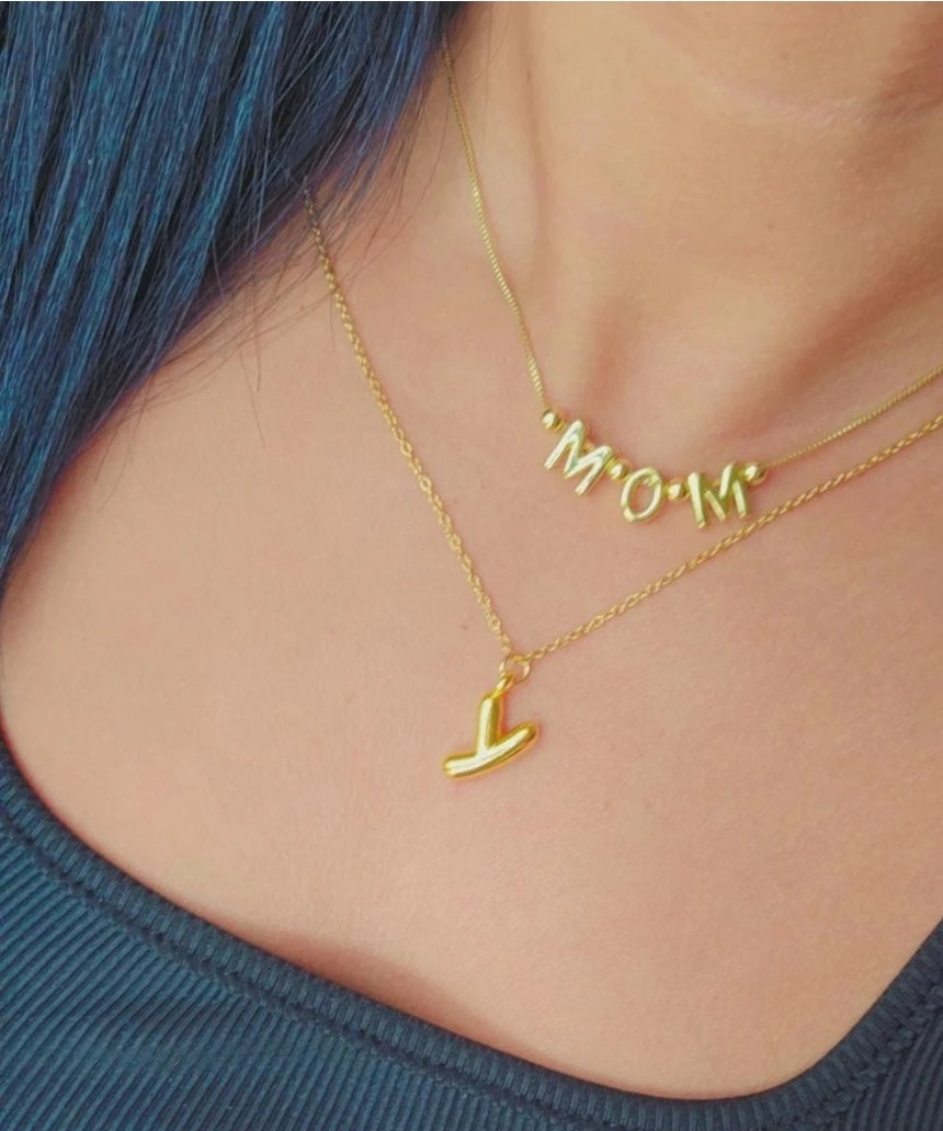 Balloon Letter Necklace