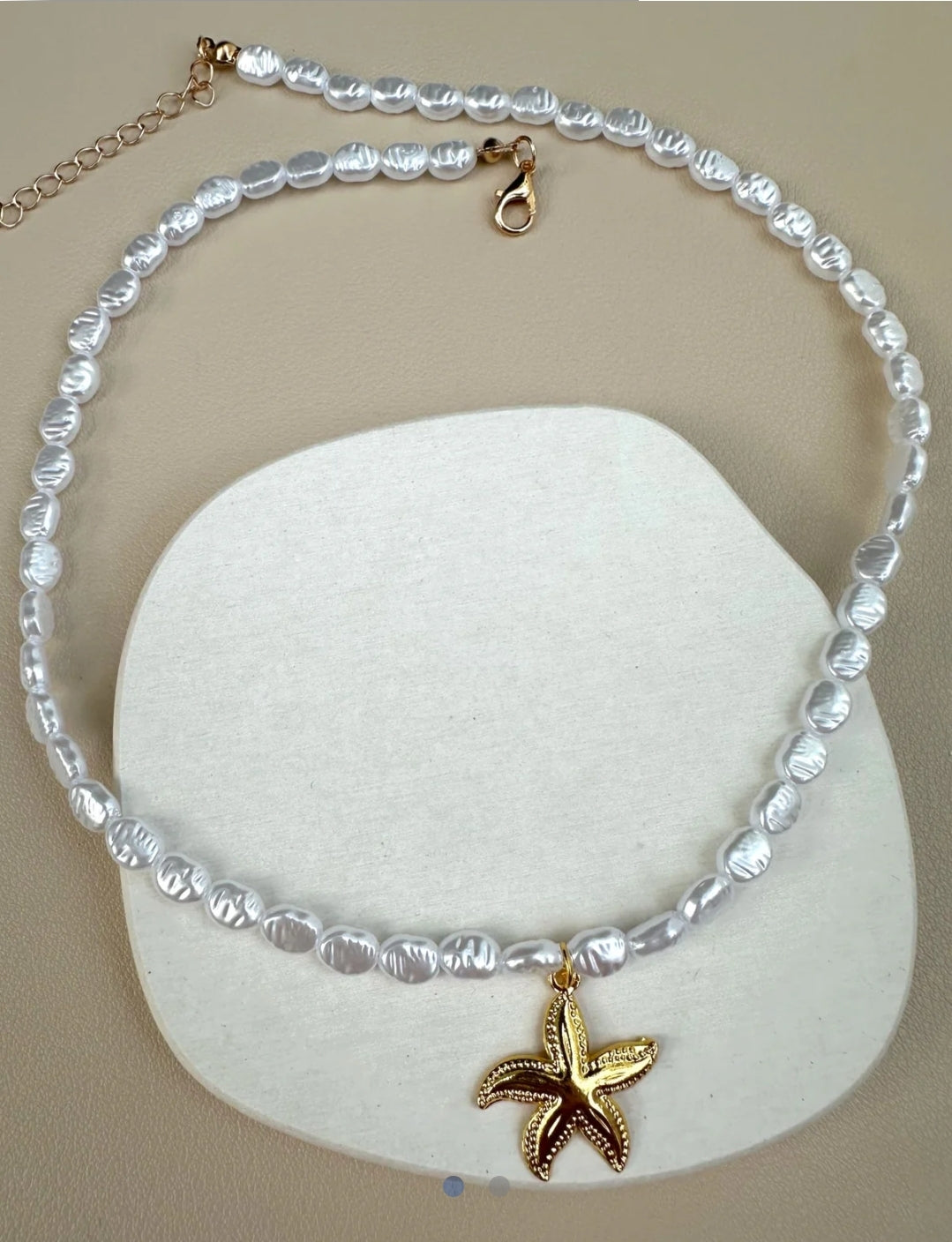 Pearl & Starfish Necklace