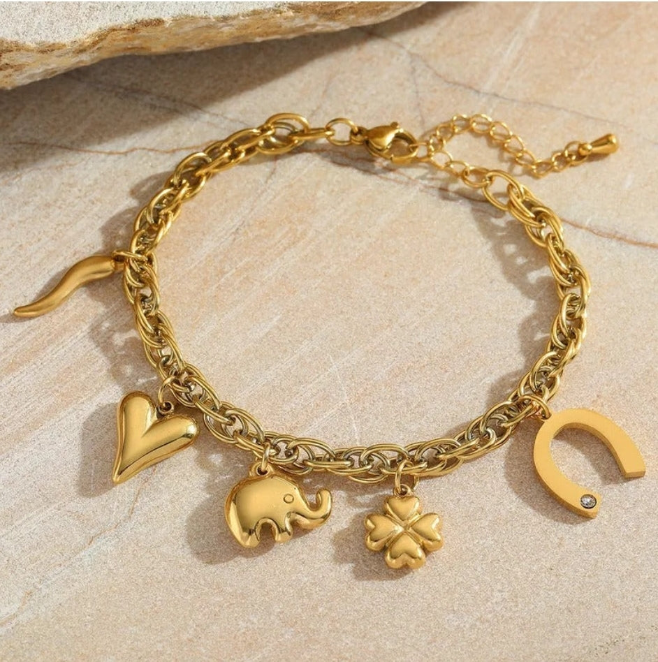 Charm Gold Bracelet