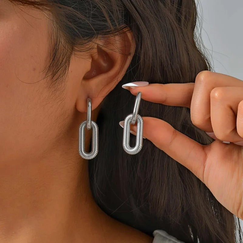 Rose Link Earrings
