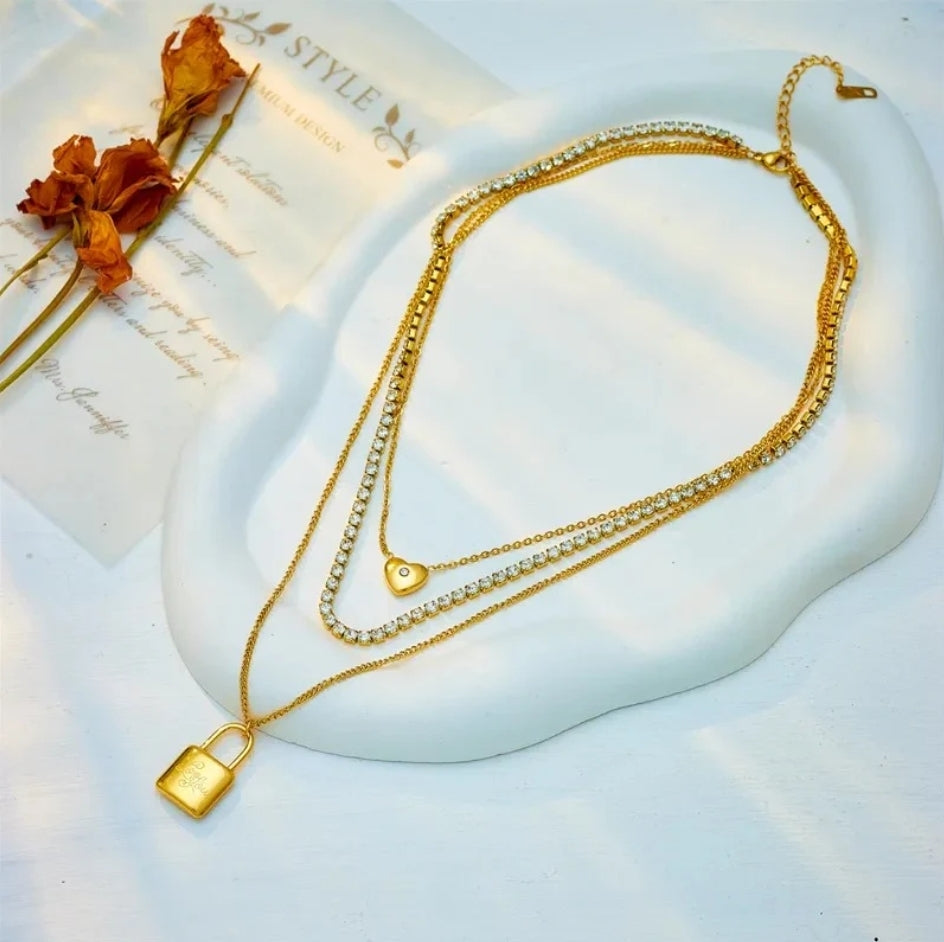 Heart & Lock Necklace