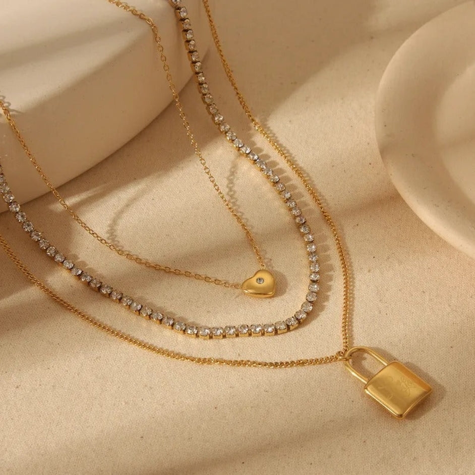 Heart & Lock Necklace