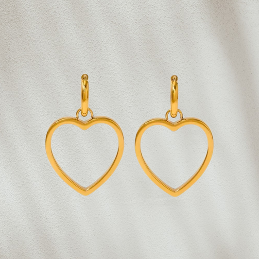 Heart Gold Earrings