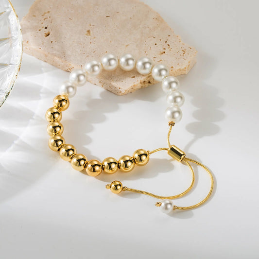 Adjustable Pearl Bracelet