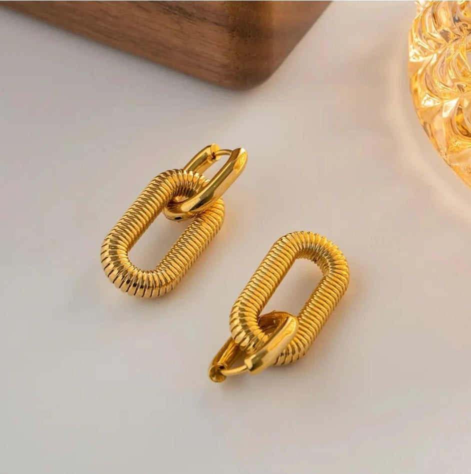 Rose Link Earrings