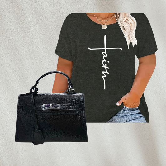 Bundle Shop The Look Básico Purple Curvy - 2 Piezas A (1 Top + 1 Cartera)