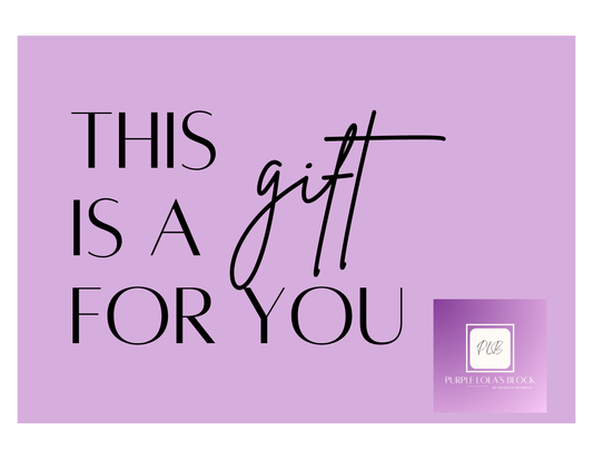Purple Lola's Block Gift Card