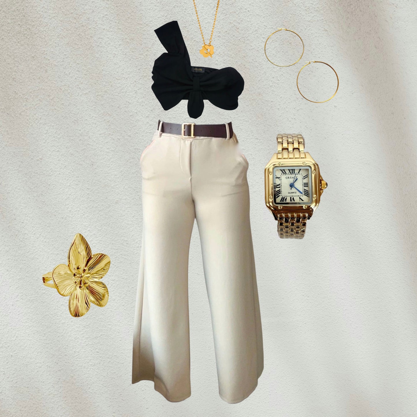 Vivi Belted Wide Leg Pants