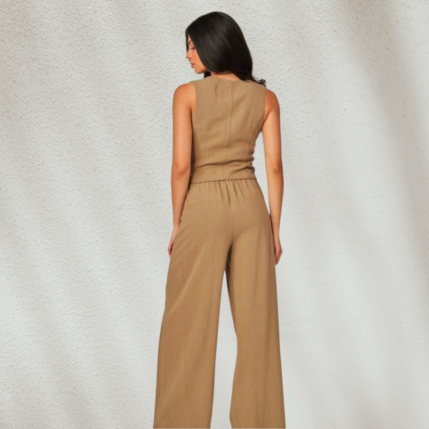 Kali Button-up V-neck Vest
