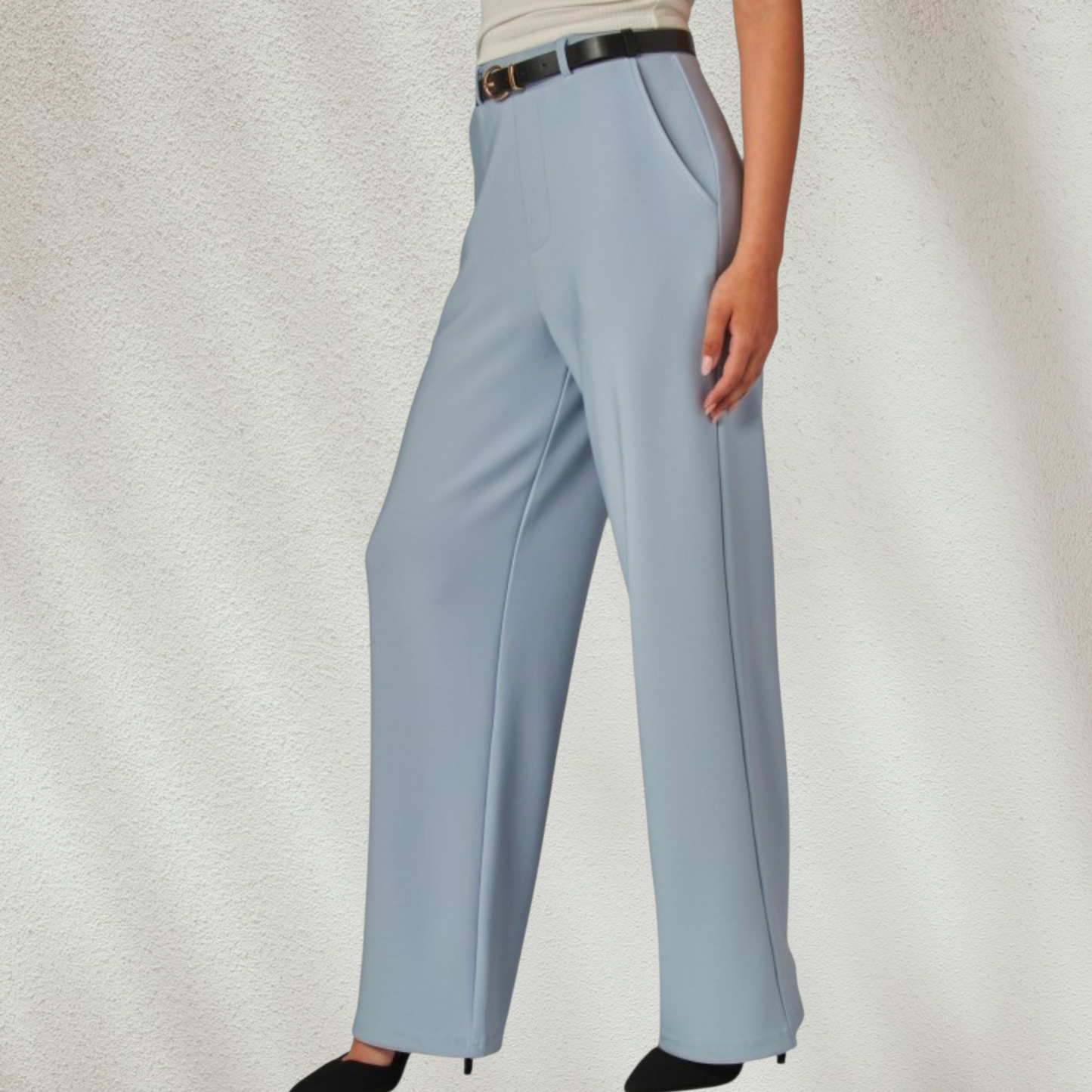 Camila High Rise Wide Leg Belted Pants
