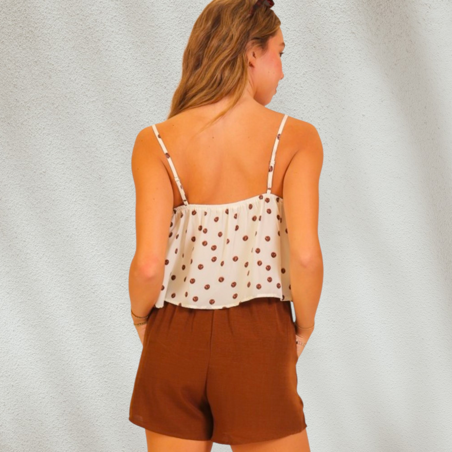 Maria Polka Dot Cami Top