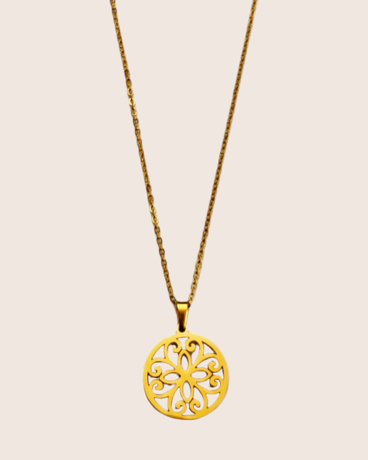 Round Floral Necklace