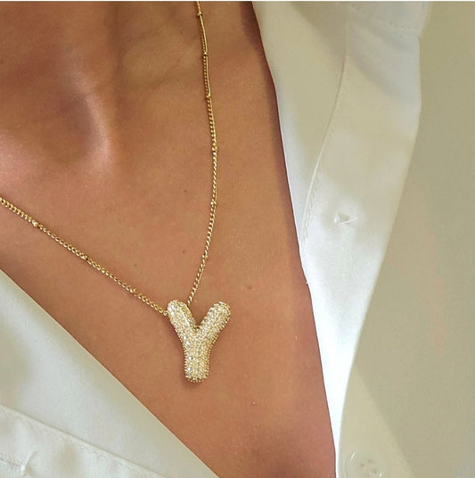 Letter Pendant Necklace