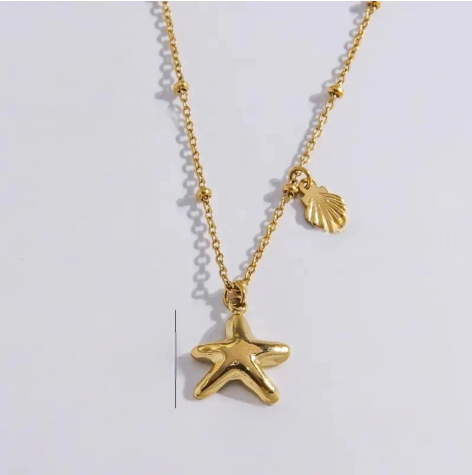 Starfish & Shell Summer Necklace