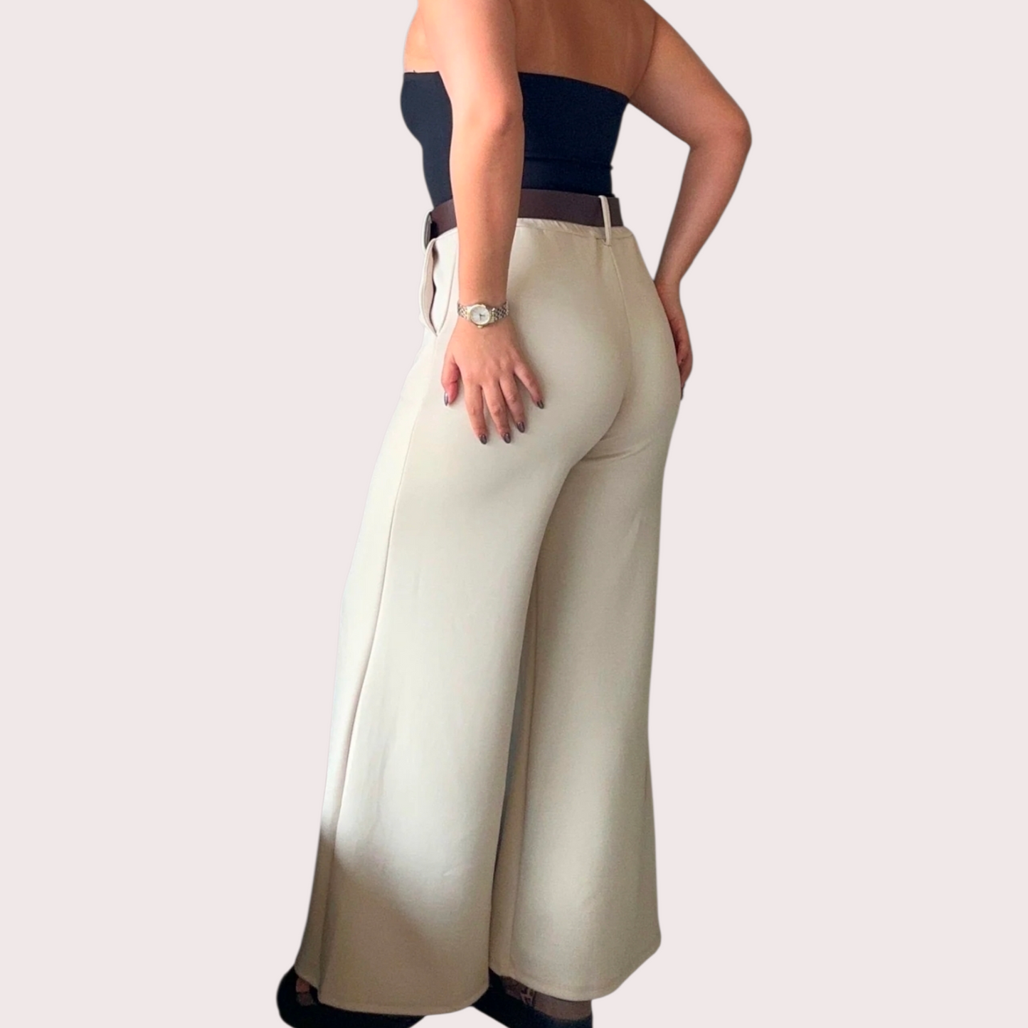 Vivi Belted Wide Leg Pants