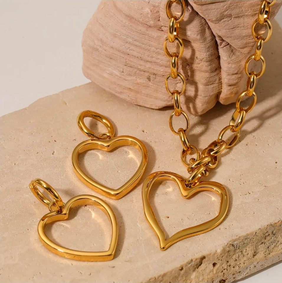 Heart Gold Earrings