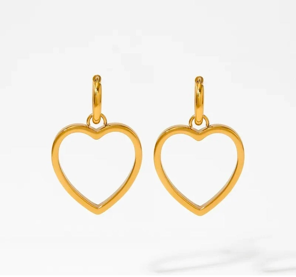 Heart Gold Earrings