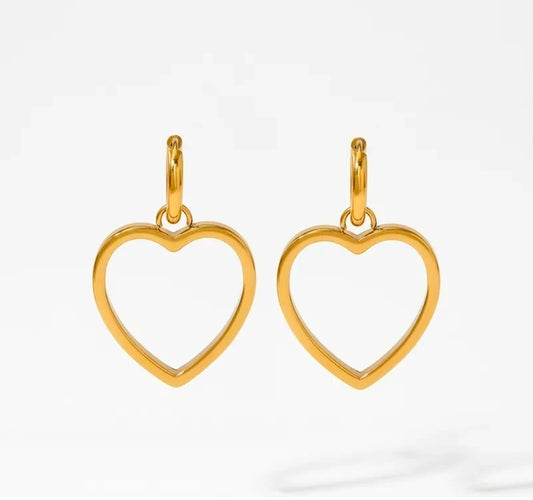 Heart Gold Earrings