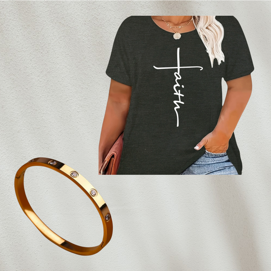Bundle Shop The Look Básico Purple Curvy  - 2 Piezas A (1 Top + Accesorio)