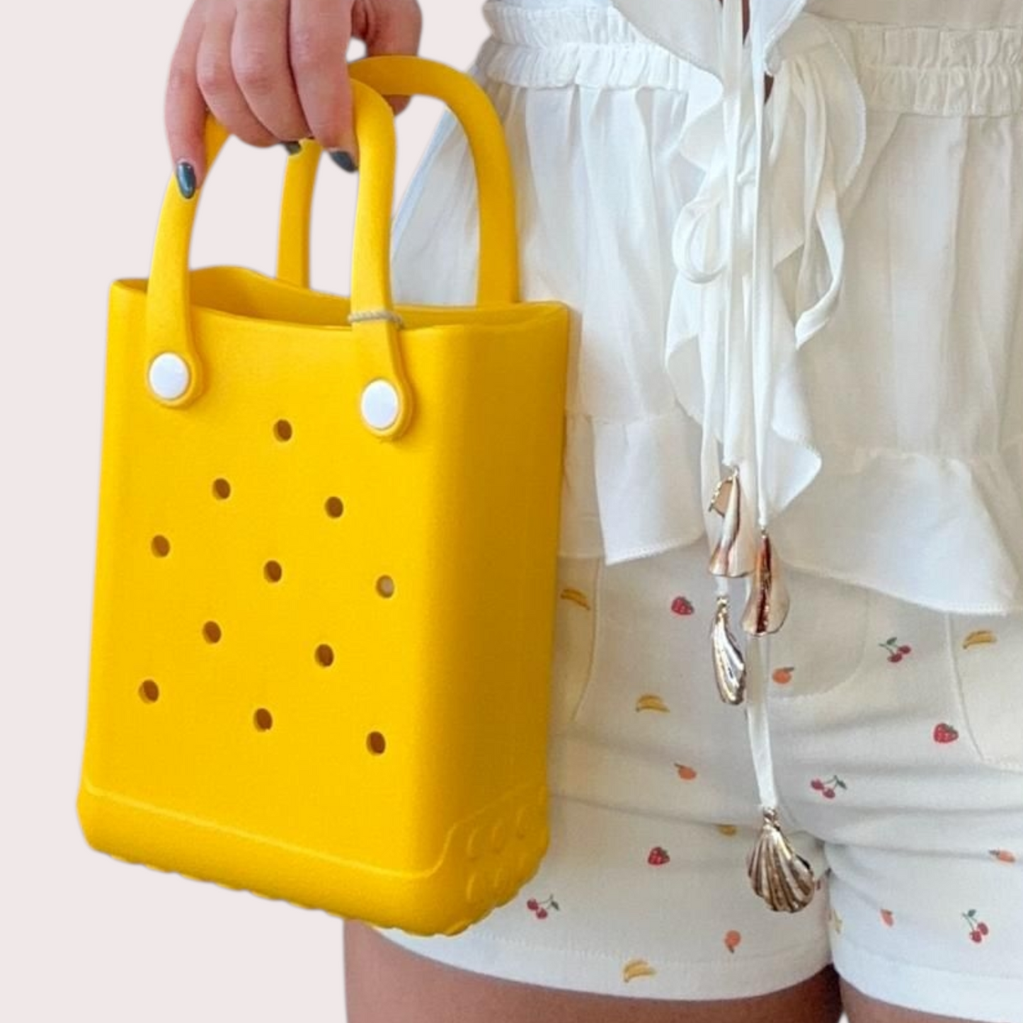 Lola Rubber Mini Tote Bag