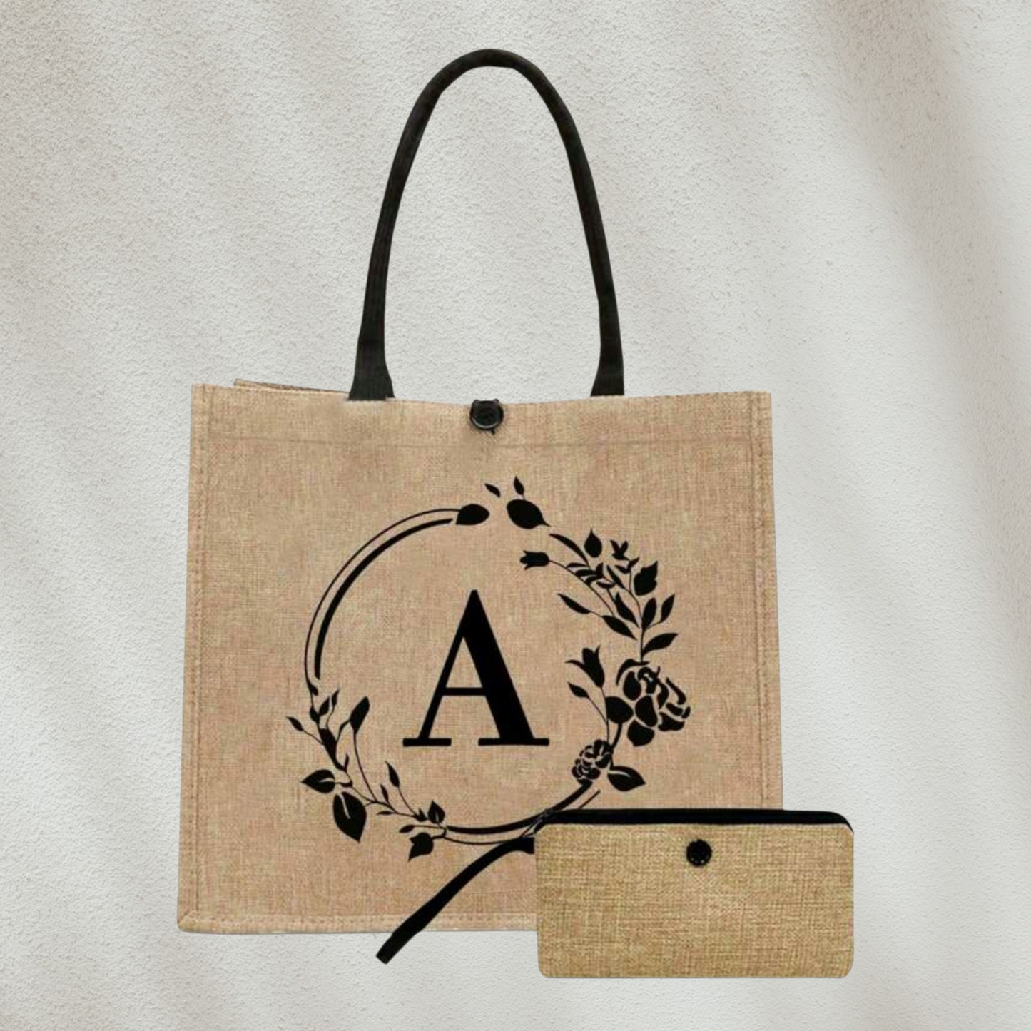 Initial Tote Bag Set