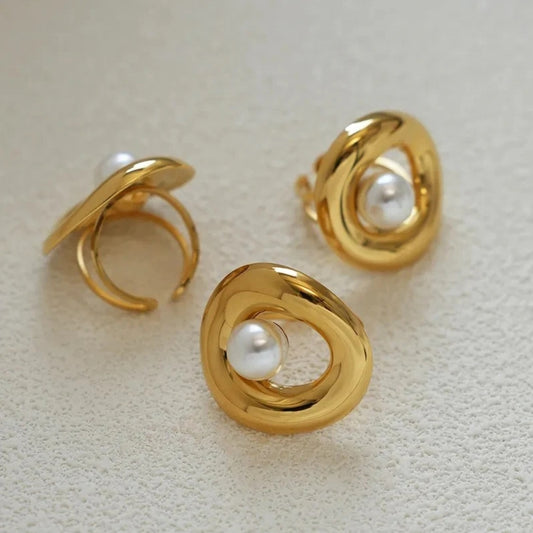 Pearl Open Ring
