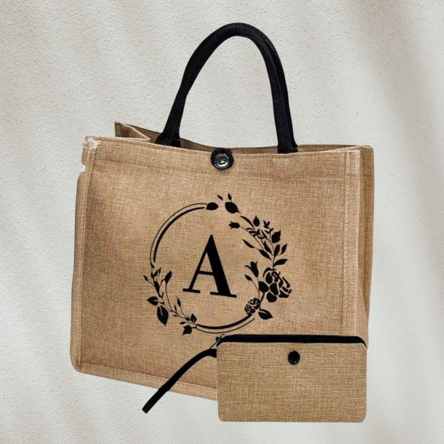 Initial Tote Bag Set