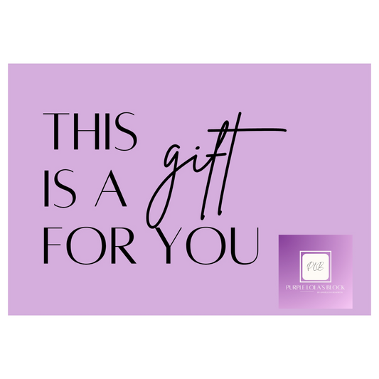 Purple Lola's Block Gift Card