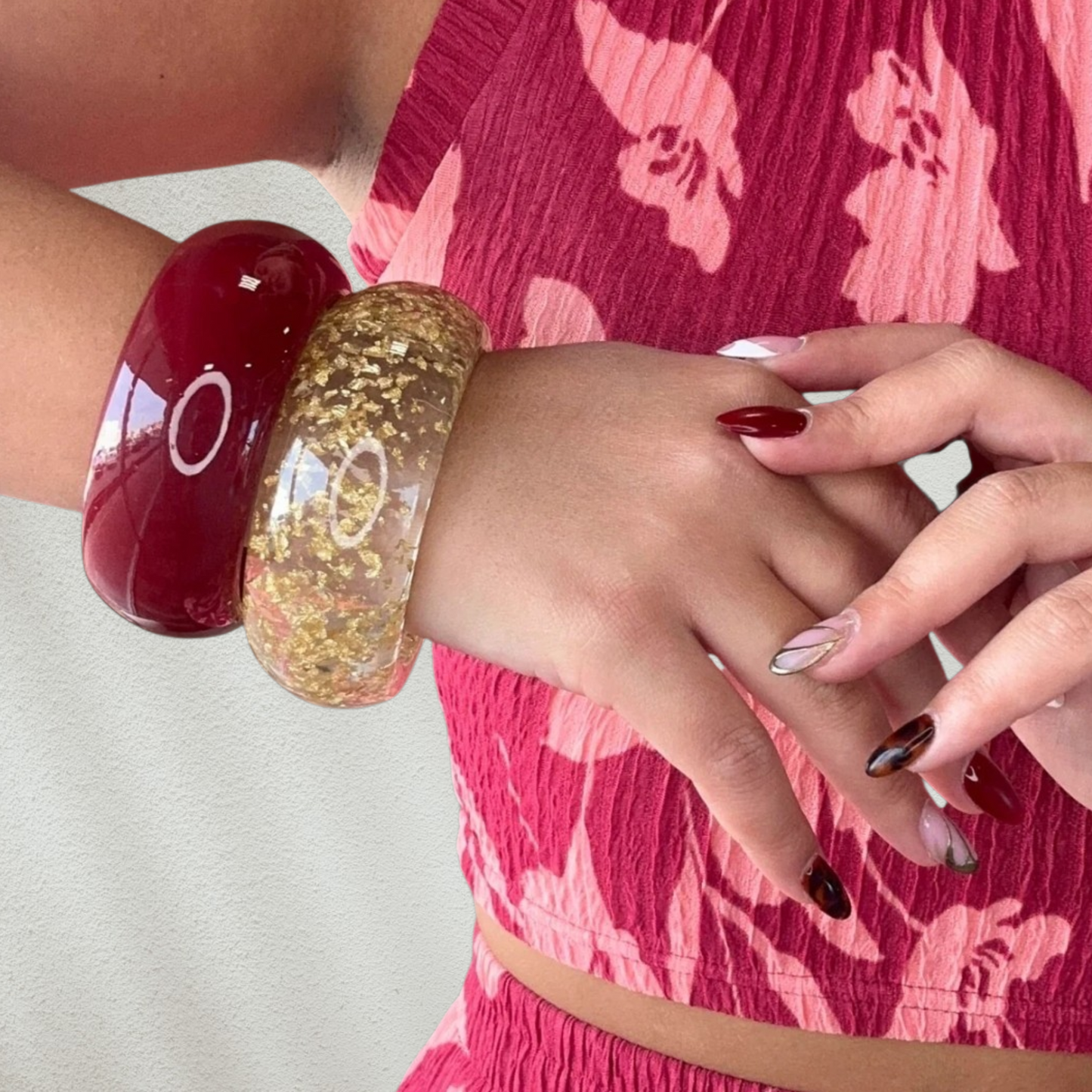 Acrylic Bangle Bracelets