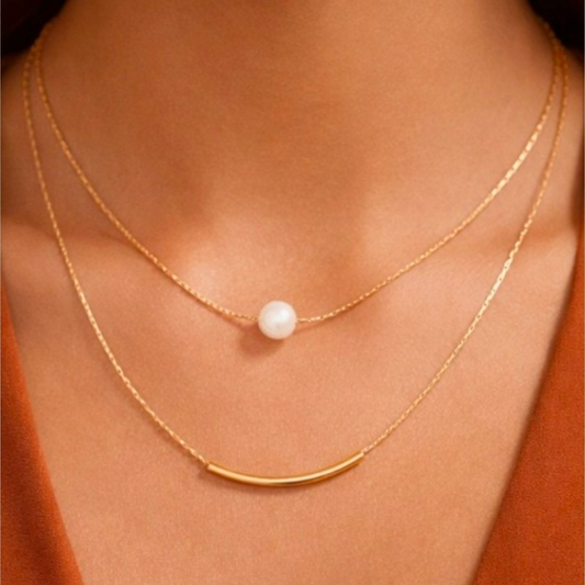 Ana 18K Gold Layer Necklace