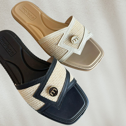 Moleca Flat Slide Sandals
