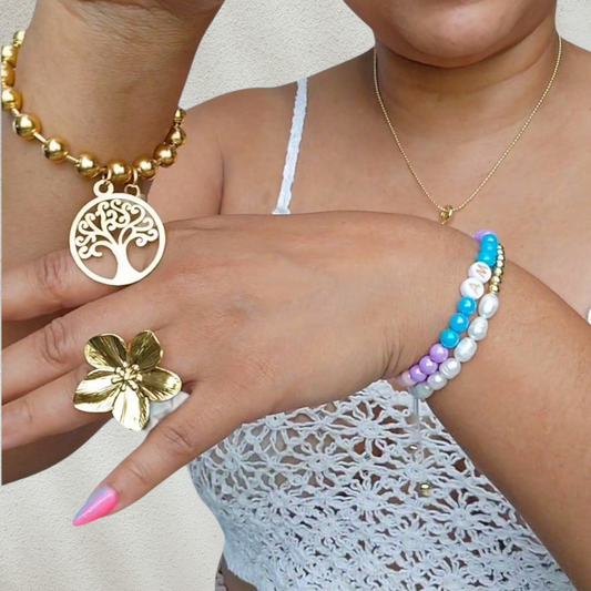 Big Flower Golden Ring