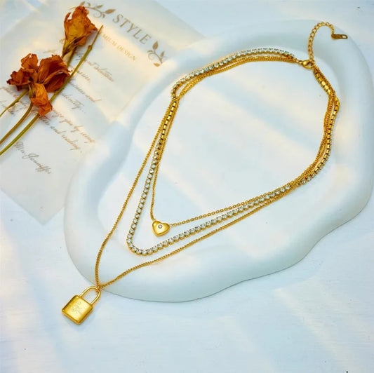 Heart & Lock Necklace