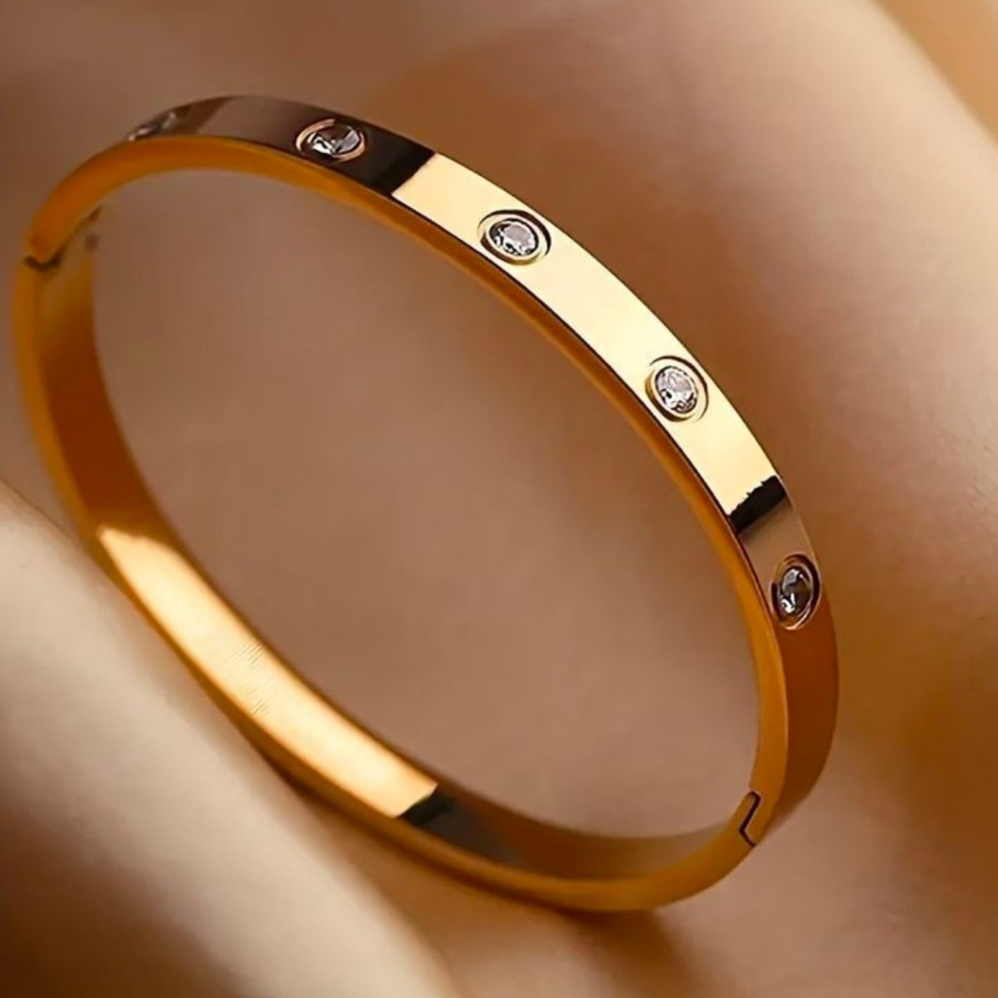 Mia 18K Gold Plated Bangle