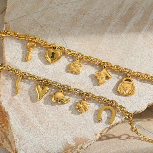 Charm Gold Bracelet