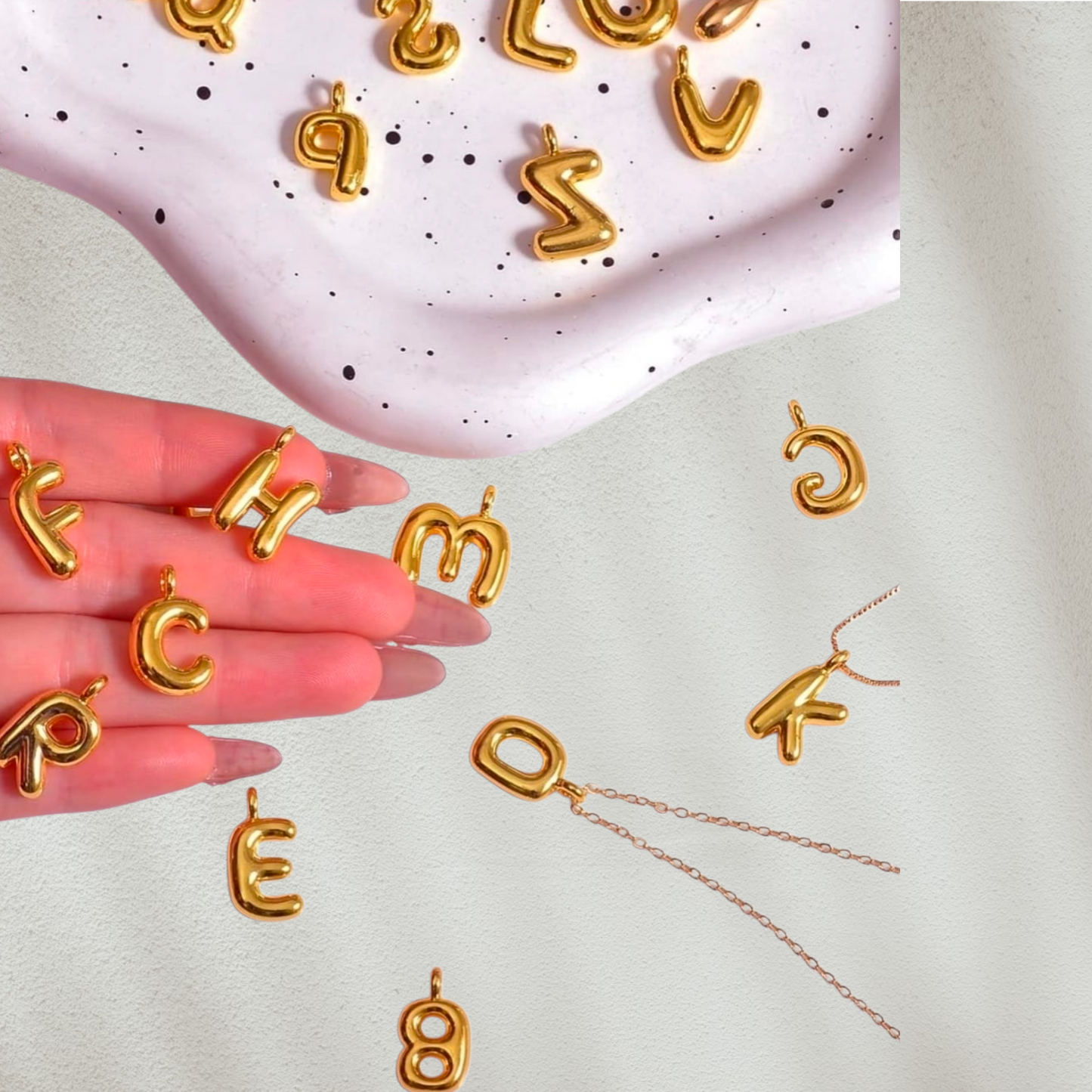 Balloon Letter Necklace