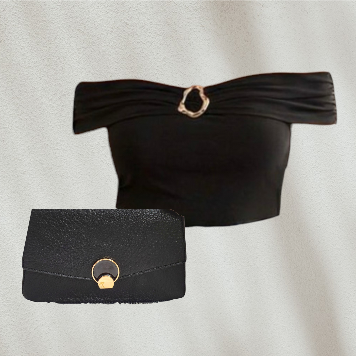 Bundle Shop The Look Básico Purple Curvy  - 2 Piezas B (1 Top + 1 Cartera)