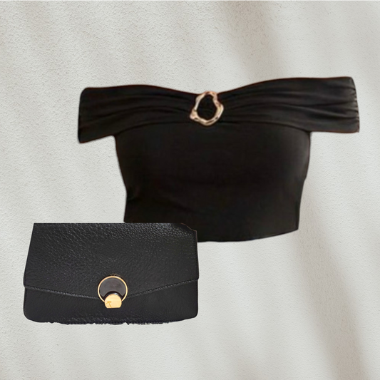 Bundle Shop The Look Básico Purple Curvy  - 2 Piezas B (1 Top + 1 Cartera)